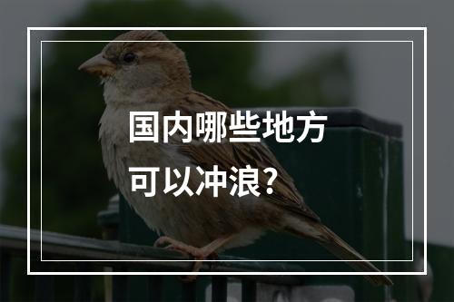 国内哪些地方可以冲浪?