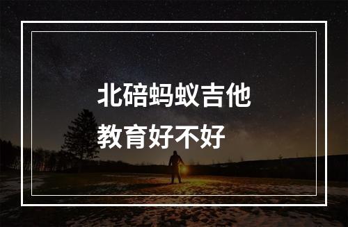 北碚蚂蚁吉他教育好不好