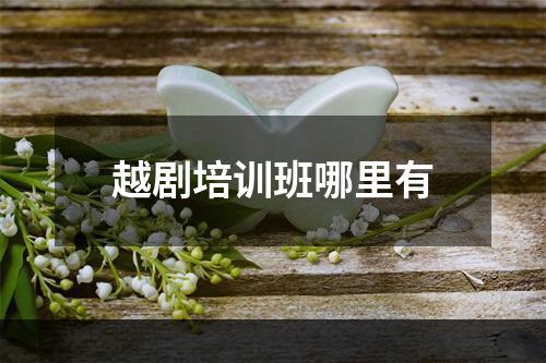 越剧培训班哪里有