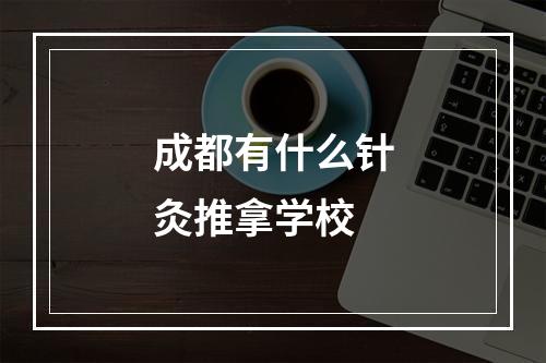 成都有什么针灸推拿学校