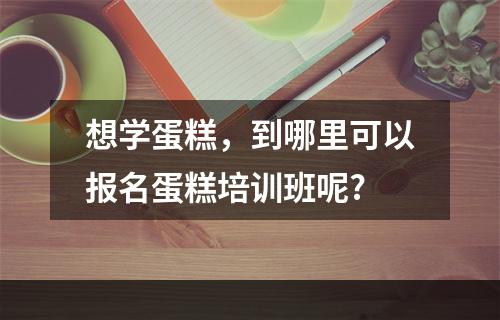 想学蛋糕，到哪里可以报名蛋糕培训班呢?