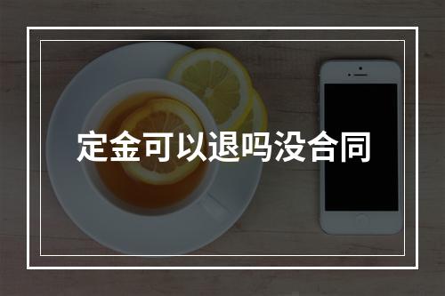 定金可以退吗没合同