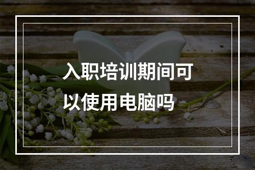 入职培训期间可以使用电脑吗