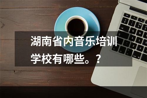 湖南省内音乐培训学校有哪些。？