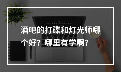 酒吧的打碟和灯光师哪个好？哪里有学啊？