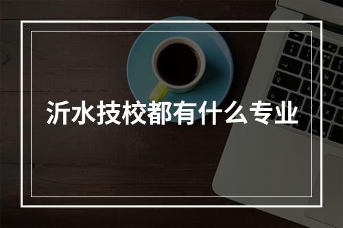 沂水技校都有什么专业