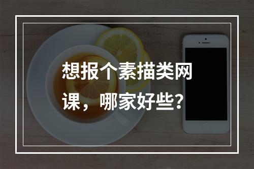 想报个素描类网课，哪家好些？