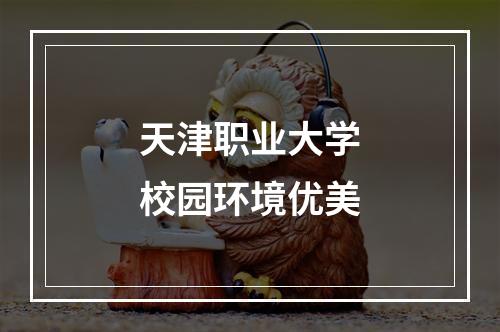 天津职业大学校园环境优美