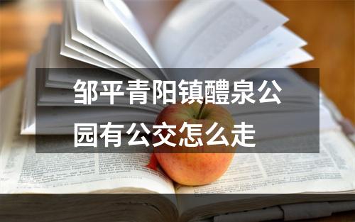 邹平青阳镇醴泉公园有公交怎么走