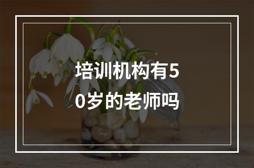 培训机构有50岁的老师吗