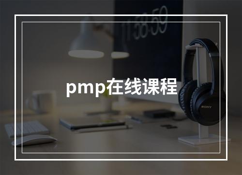 pmp在线课程