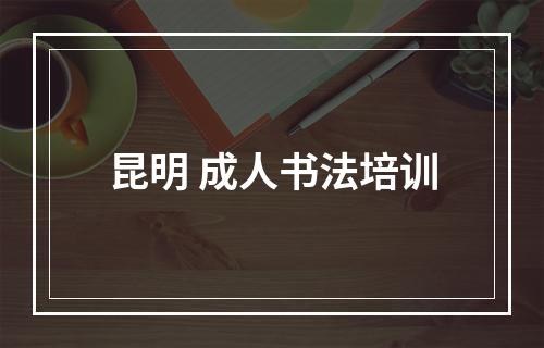 昆明 成人书法培训