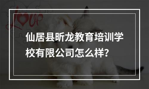 仙居县昕龙教育培训学校有限公司怎么样？