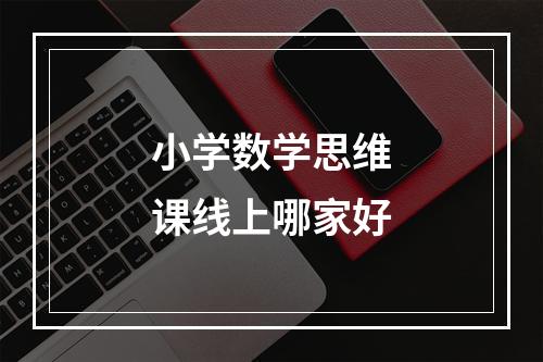 小学数学思维课线上哪家好