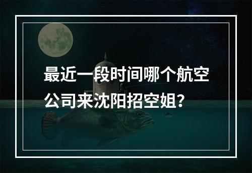 最近一段时间哪个航空公司来沈阳招空姐？