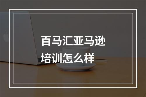 百马汇亚马逊培训怎么样