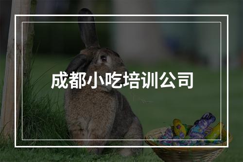 成都小吃培训公司