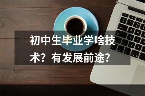 初中生毕业学啥技术？有发展前途？