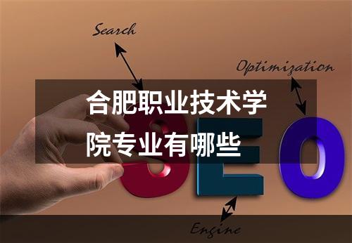 合肥职业技术学院专业有哪些