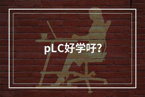 pLC好学吇？