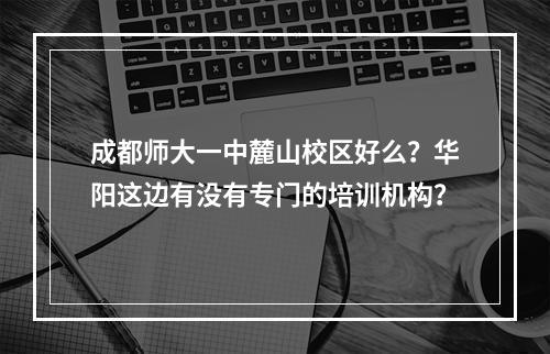 成都师大一中麓山校区好么？华阳这边有没有专门的培训机构？