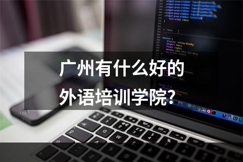 广州有什么好的外语培训学院?