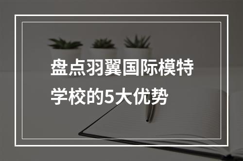 盘点羽翼国际模特学校的5大优势