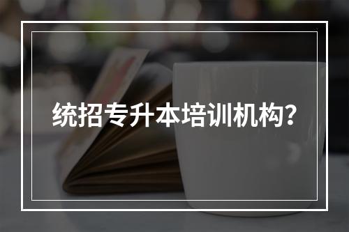 统招专升本培训机构？