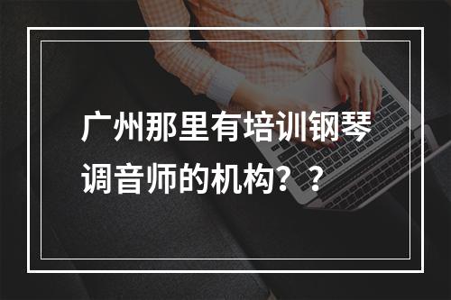 广州那里有培训钢琴调音师的机构？？