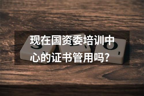 现在国资委培训中心的证书管用吗?