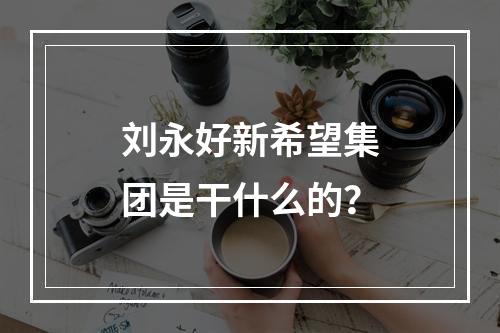 刘永好新希望集团是干什么的？