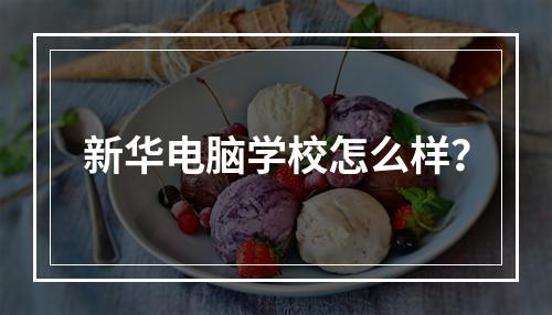 新华电脑学校怎么样？