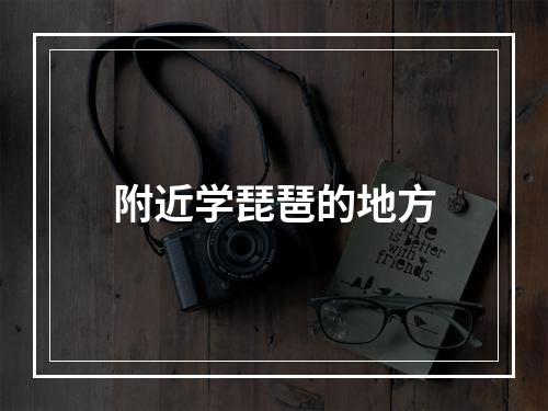 附近学琵琶的地方