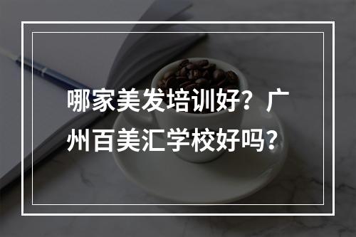 哪家美发培训好？广州百美汇学校好吗？