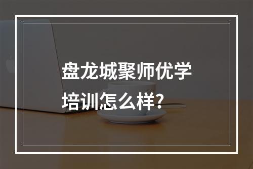 盘龙城聚师优学培训怎么样?