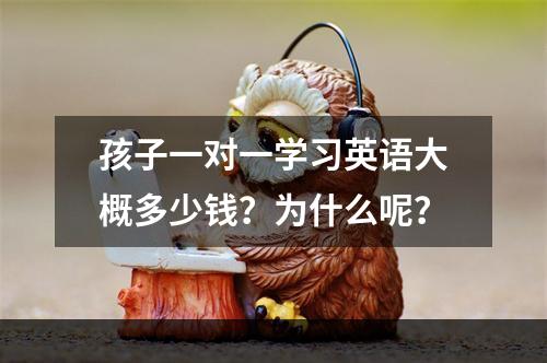 孩子一对一学习英语大概多少钱？为什么呢？