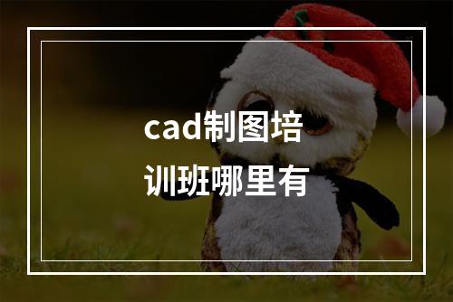 cad制图培训班哪里有