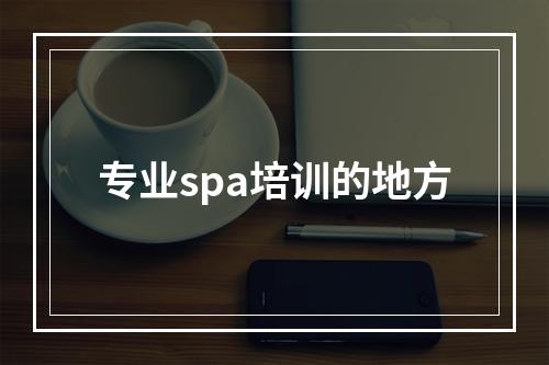 专业spa培训的地方