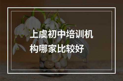 上虞初中培训机构哪家比较好