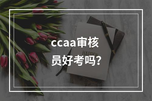 ccaa审核员好考吗？