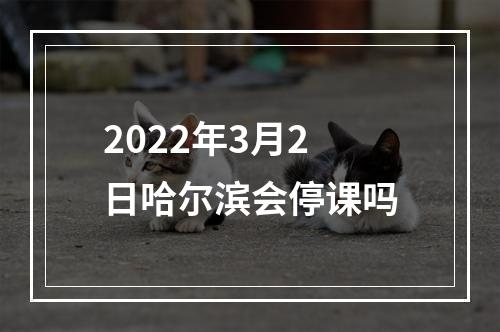 2022年3月2日哈尔滨会停课吗