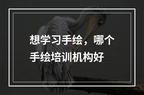 想学习手绘，哪个手绘培训机构好