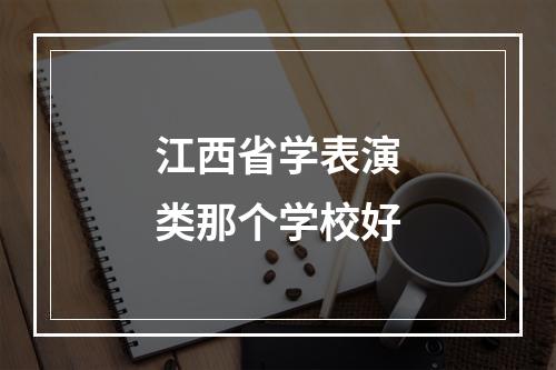 江西省学表演类那个学校好