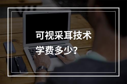 可视采耳技术学费多少？