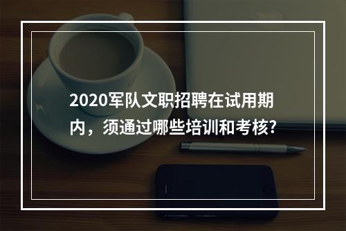 2020军队文职招聘在试用期内，须通过哪些培训和考核?