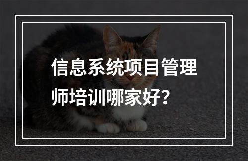 信息系统项目管理师培训哪家好？