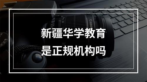 新疆华学教育是正规机构吗