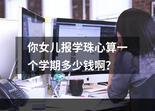 你女儿报学珠心算一个学期多少钱啊？