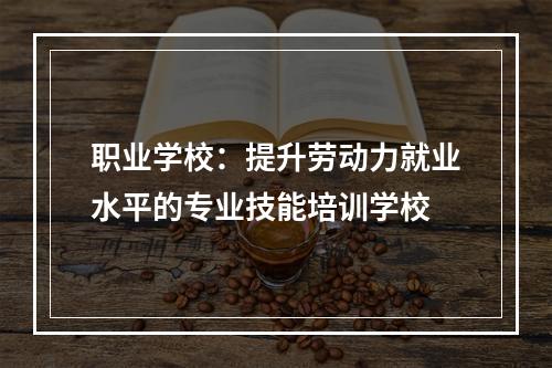 职业学校：提升劳动力就业水平的专业技能培训学校