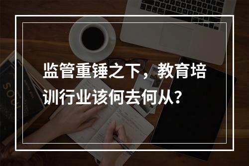 监管重锤之下，教育培训行业该何去何从？